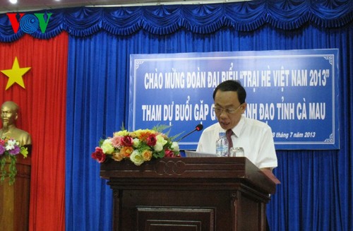 Thanh thiếu niên kiều bào thăm đất mũi Cà Mau  - ảnh 4